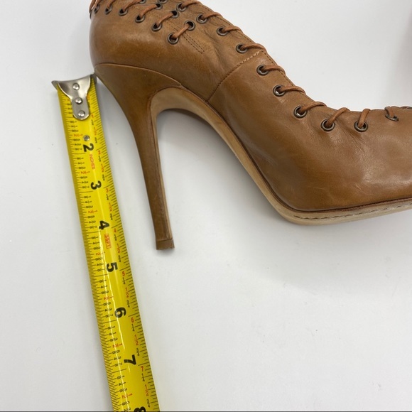 Giambattista Valli Paris Heels Leather Laced Trim - Picture 9 of 16